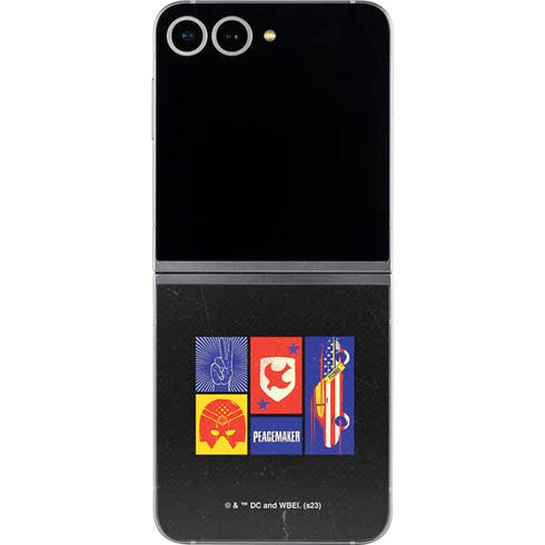 DC Comics Peacemaker Collage Galaxy Z Flip6 Skin